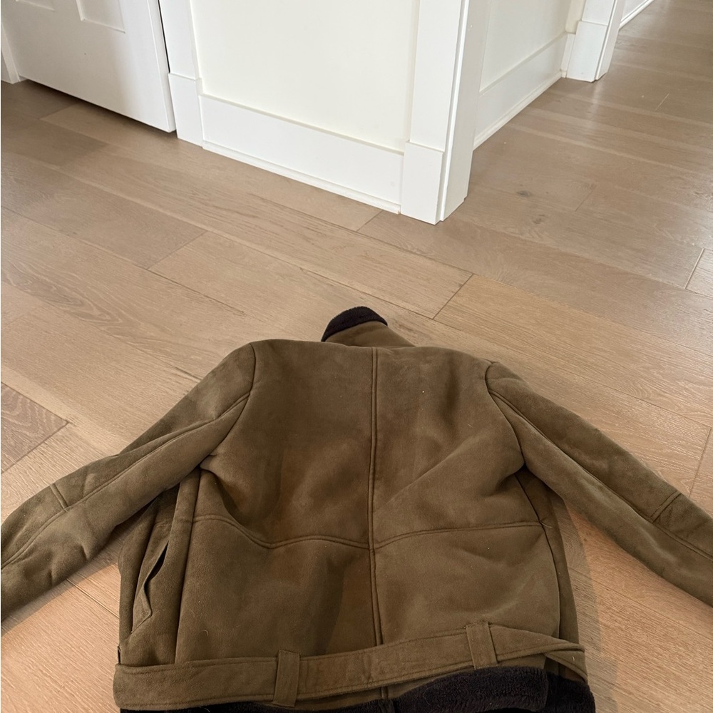 Top Shop Aviator Coat - Picture 3 of 3